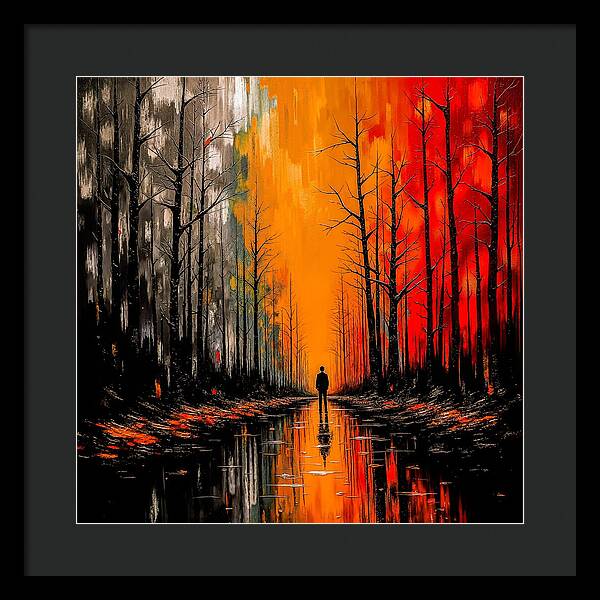 Frost and Fire - Framed Print