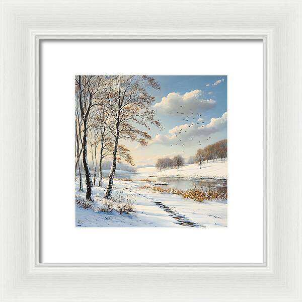 Frosted Path - Framed Print
