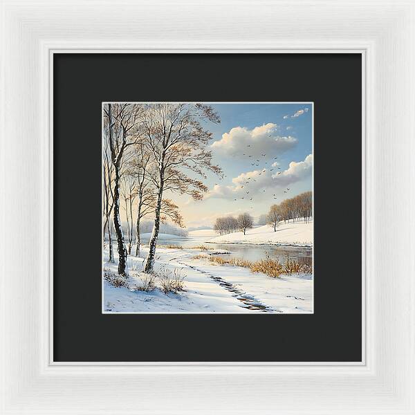 Frosted Path - Framed Print