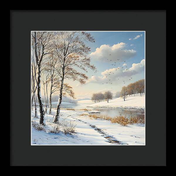 Frosted Path - Framed Print