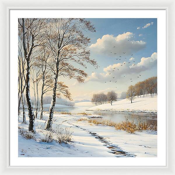 Frosted Path - Framed Print