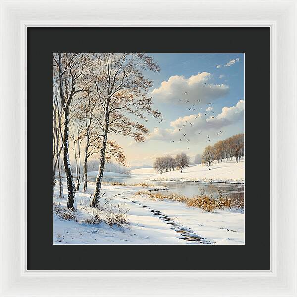 Frosted Path - Framed Print
