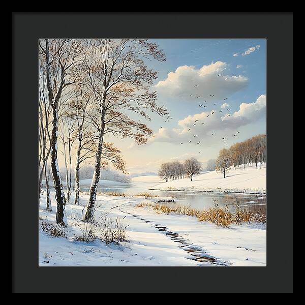 Frosted Path - Framed Print