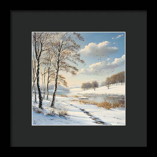 Frosted Path - Framed Print