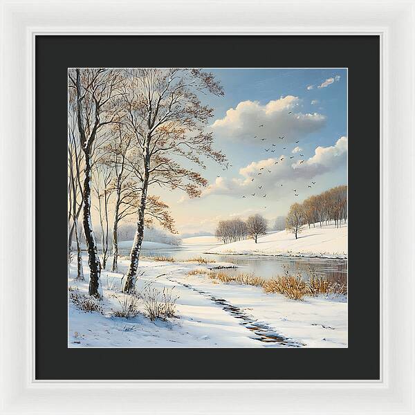 Frosted Path - Framed Print