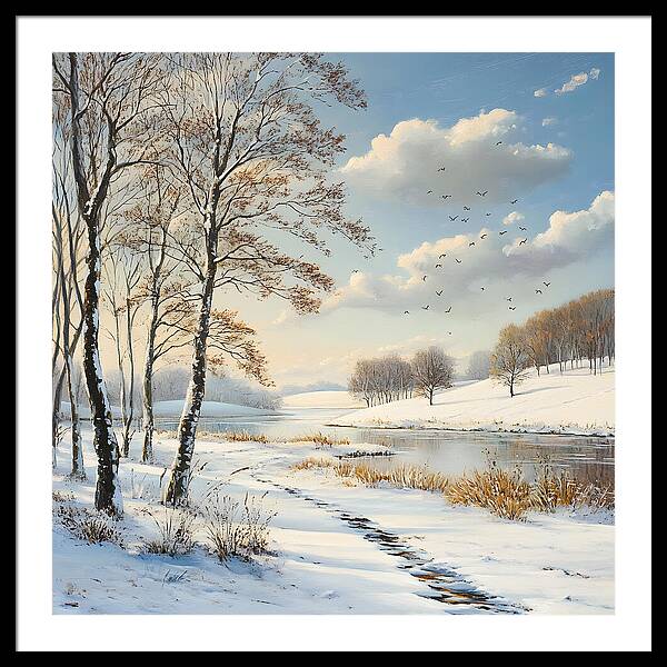Frosted Path - Framed Print