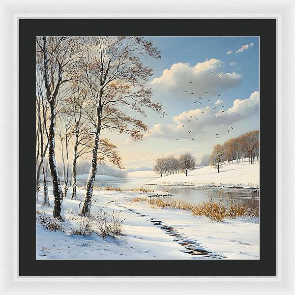 Frosted Path - Framed Print
