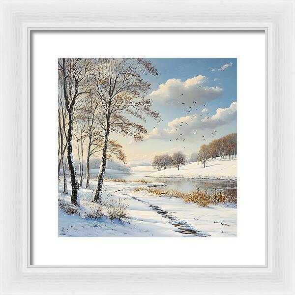 Frosted Path - Framed Print