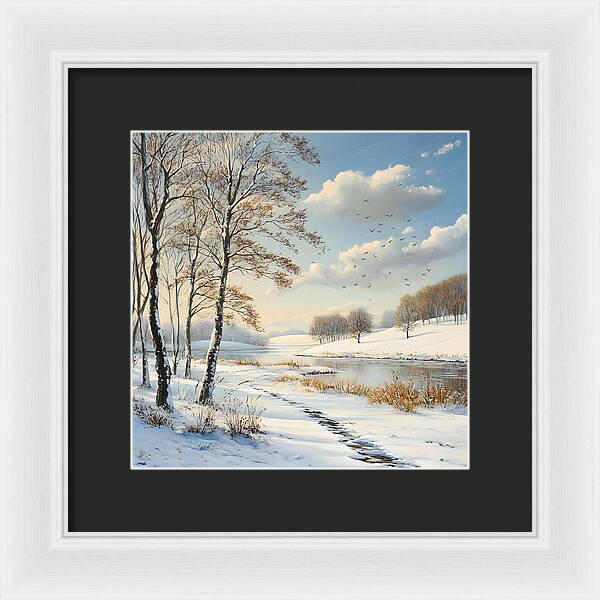 Frosted Path - Framed Print
