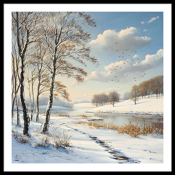 Frosted Path - Framed Print