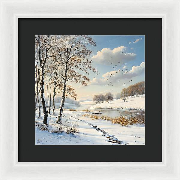 Frosted Path - Framed Print