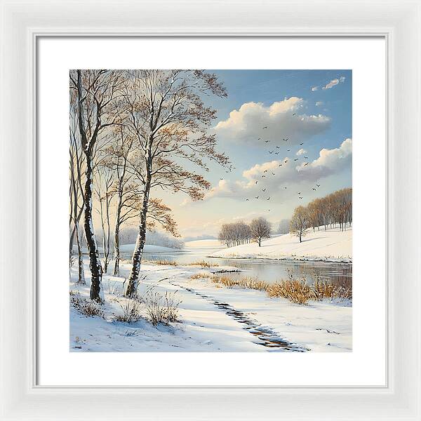 Frosted Path - Framed Print