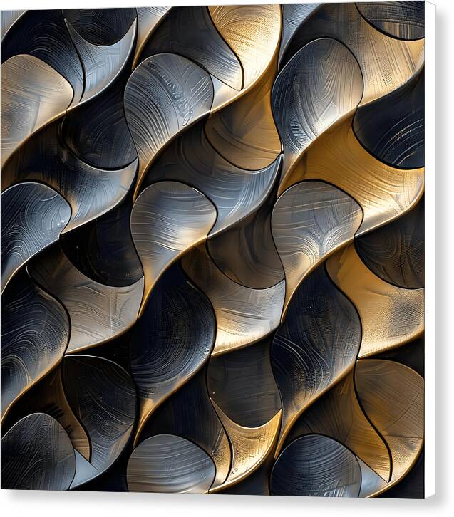 Gilded Waves - Canvas Print