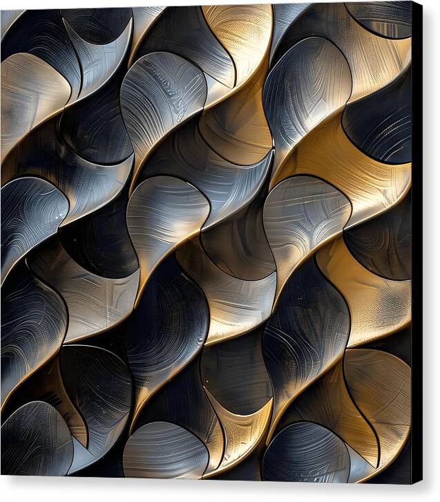 Gilded Waves - Canvas Print