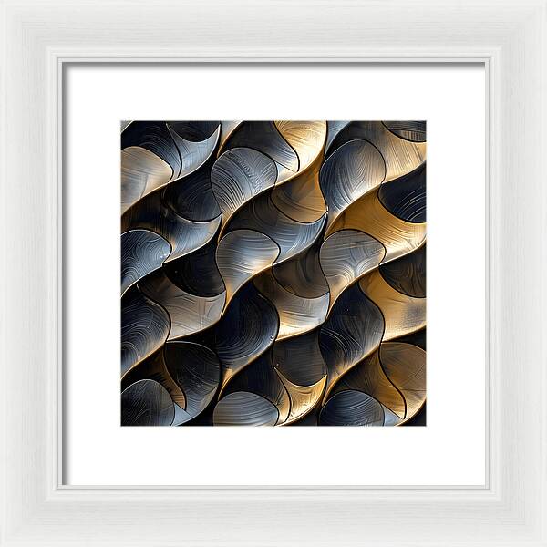 Gilded Waves - Framed Print