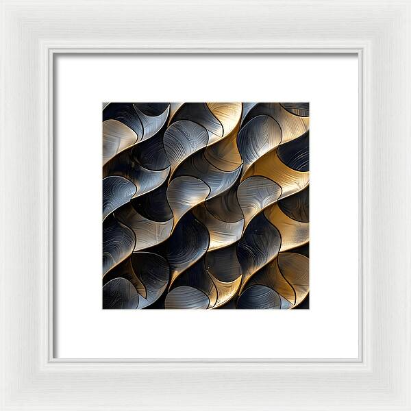 Gilded Waves - Framed Print