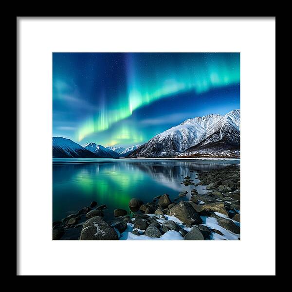 Glacial Glow - Framed Print