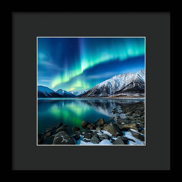 Glacial Glow - Framed Print