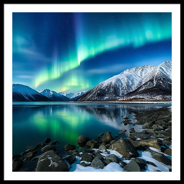 Glacial Glow - Framed Print