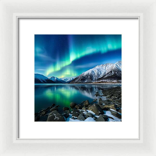 Glacial Glow - Framed Print
