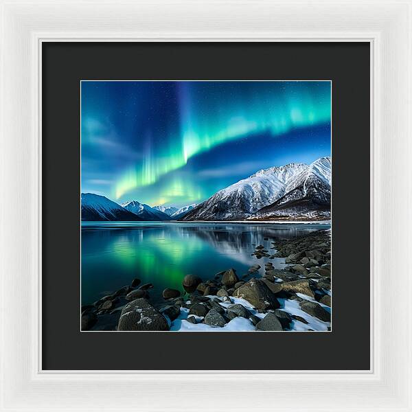 Glacial Glow - Framed Print