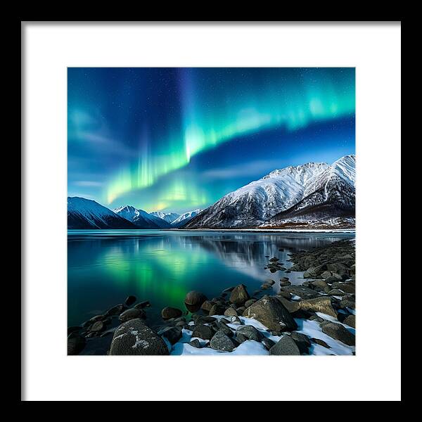 Glacial Glow - Framed Print