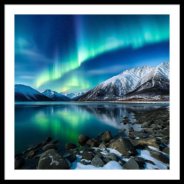 Glacial Glow - Framed Print