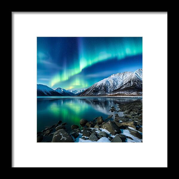 Glacial Glow - Framed Print