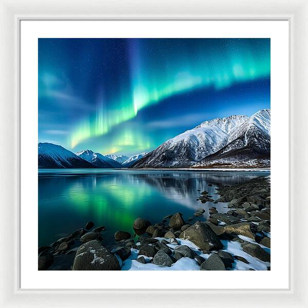 Glacial Glow - Framed Print