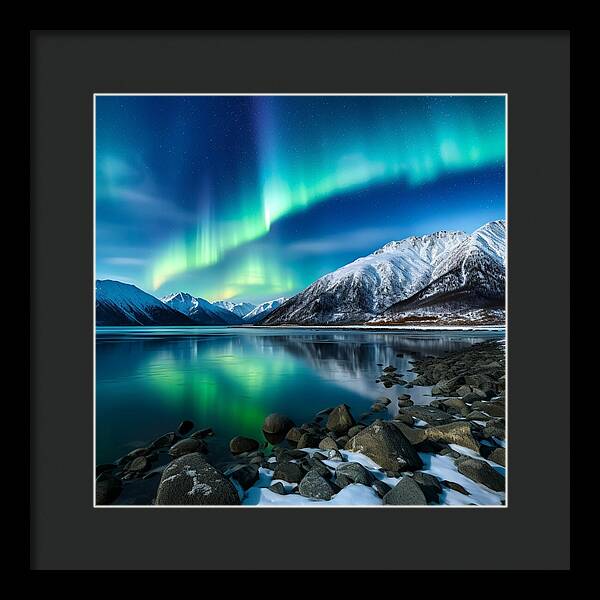 Glacial Glow - Framed Print