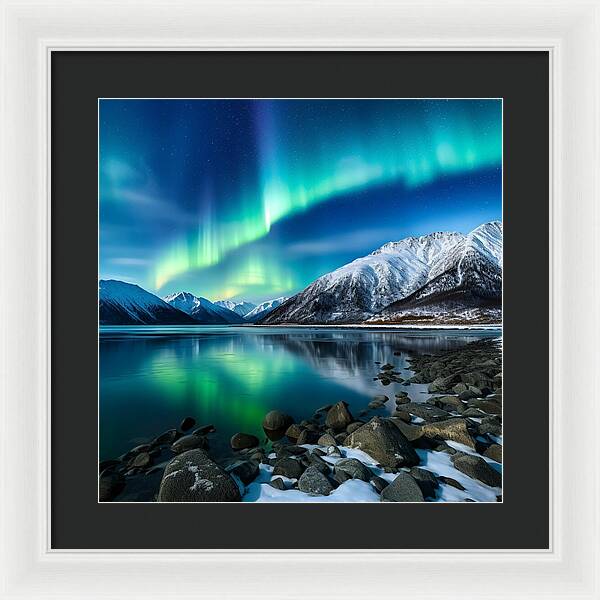 Glacial Glow - Framed Print