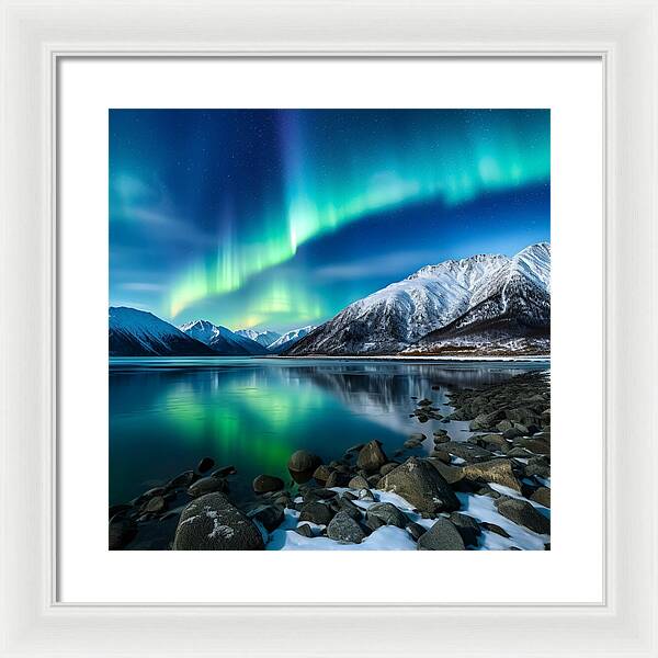 Glacial Glow - Framed Print