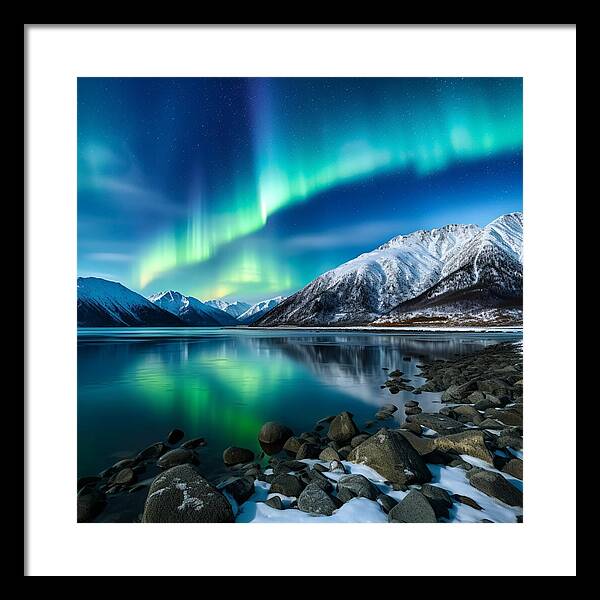 Glacial Glow - Framed Print