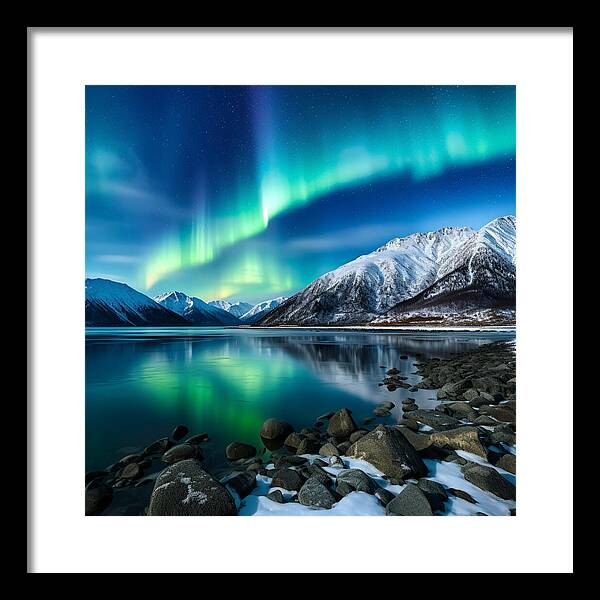 Glacial Glow - Framed Print
