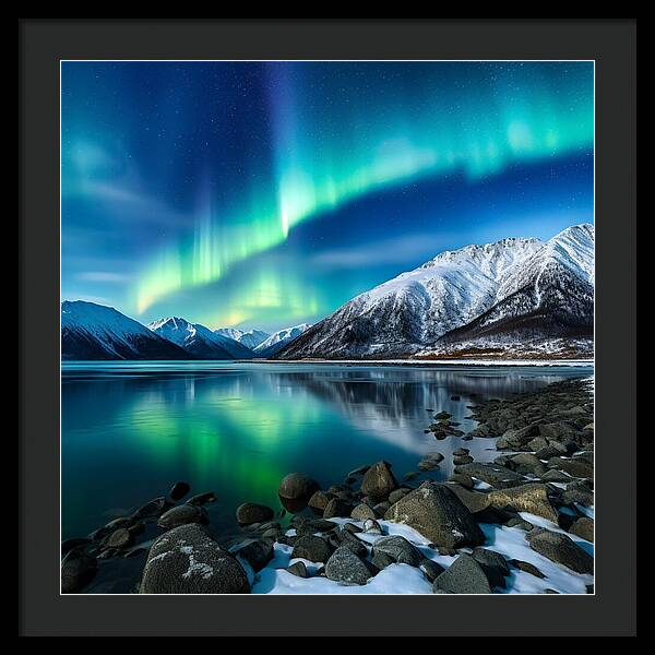 Glacial Glow - Framed Print