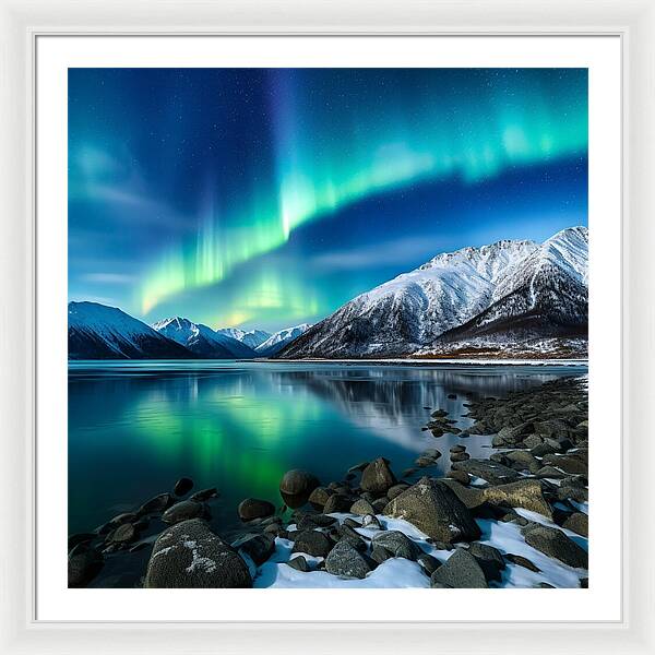 Glacial Glow - Framed Print