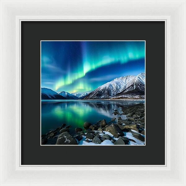 Glacial Glow - Framed Print