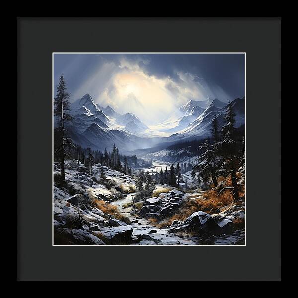 Glacial Passage - Framed Print