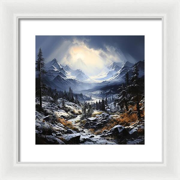 Glacial Passage - Framed Print