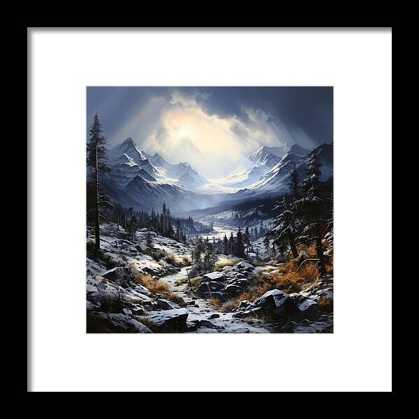 Glacial Passage - Framed Print