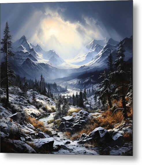 Glacial Passage - Metal Print