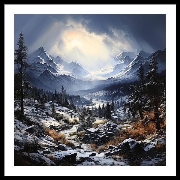 Glacial Passage - Framed Print