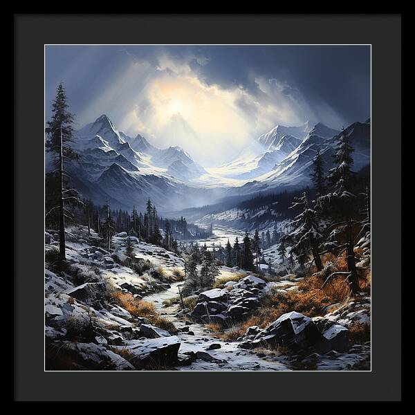 Glacial Passage - Framed Print