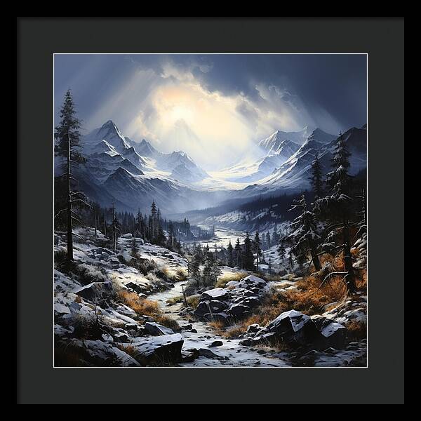 Glacial Passage - Framed Print
