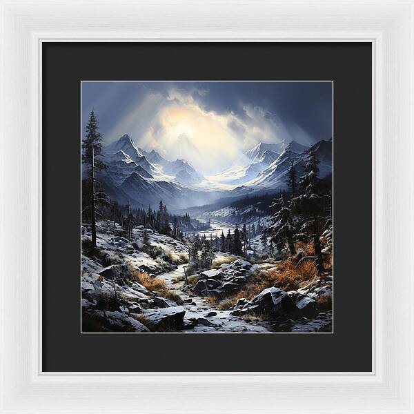 Glacial Passage - Framed Print