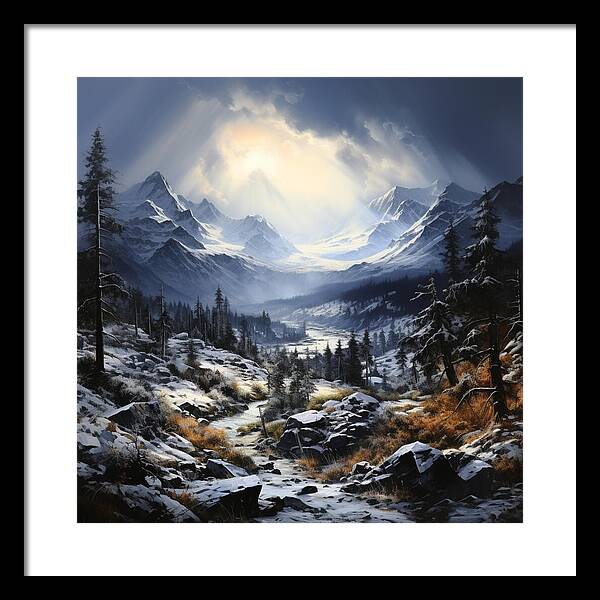 Glacial Passage - Framed Print