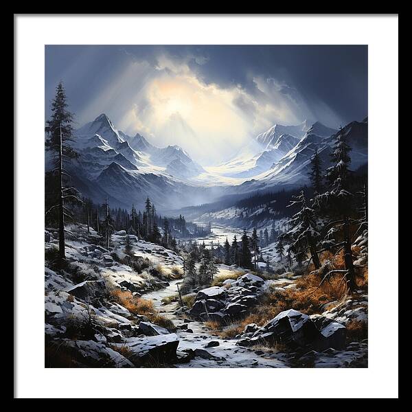 Glacial Passage - Framed Print