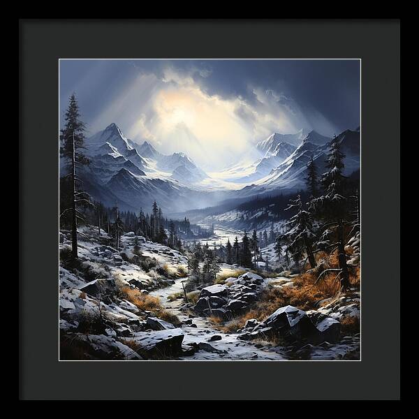 Glacial Passage - Framed Print