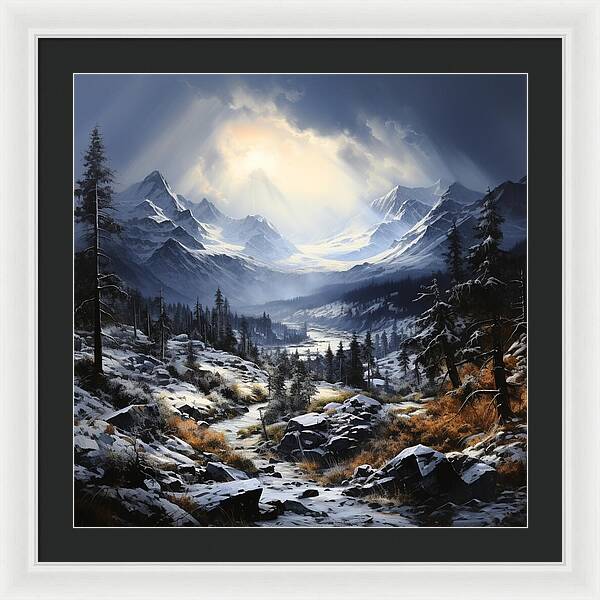 Glacial Passage - Framed Print