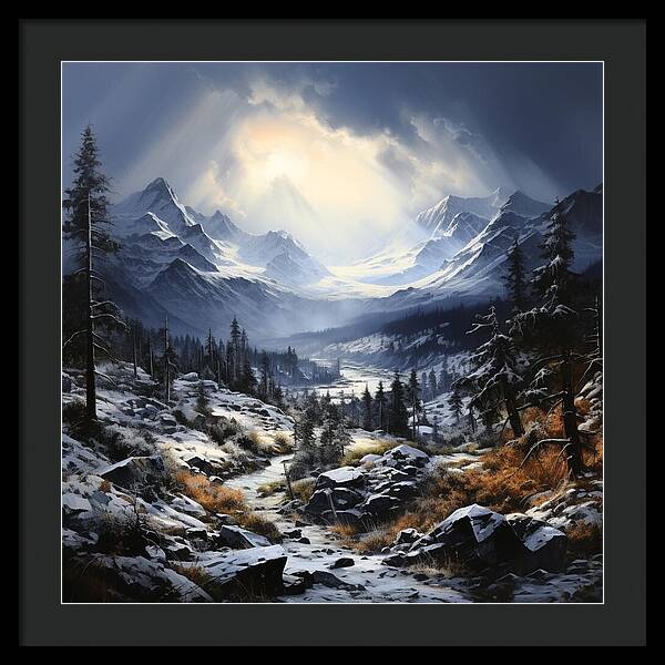 Glacial Passage - Framed Print